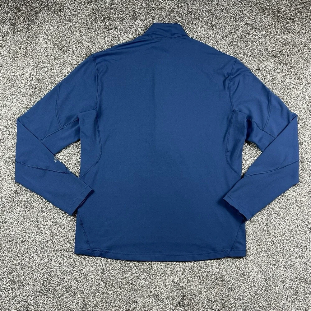 Vintage REI Co Op Jacket‎ Mens Large 1/4 Quarter Zip Pullover Blue Long Sleeve